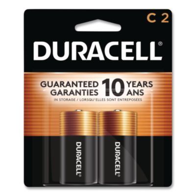 Duracell® Coppertop Alkaline C Batteries, 2/Pack