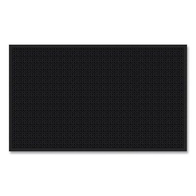 Apache Mills® Absorba Select Entry Mat, Rectangular, Pepper/Black Crush-Resistant Needle-Punched Surface, 36
