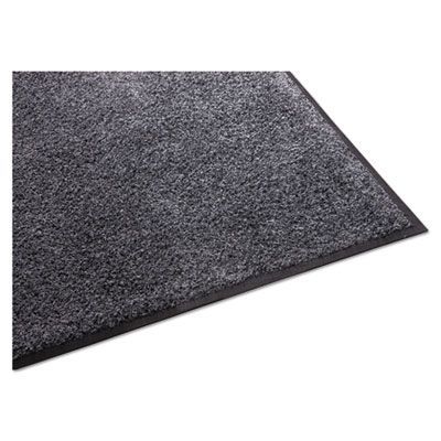 Guardian Platinum Series Walk-Off Indoor Wiper Mat, Rectangular, Gray Carpeted Surface, 48