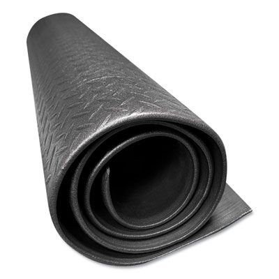 Crown Tuff-Spun Foot-Lover Diamond Surface Mat, Rectangular, Black Diamond Embossed Surface, 36