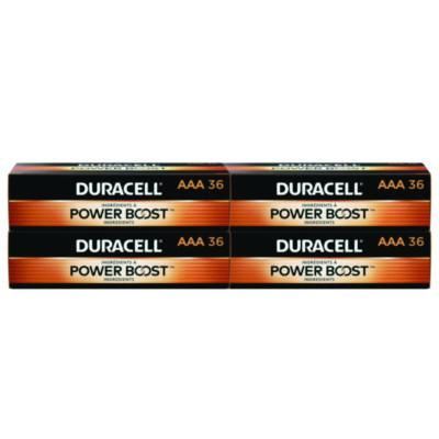 Duracell® POWER BOOST Coppertop Alkaline AAA Batteries, 36/Pack, 4 Packs/Carton