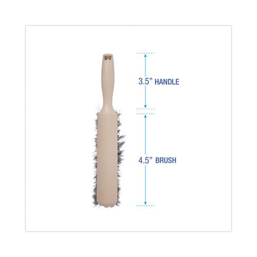 Counter Brush, Gray Flagged Polypropylene Bristles, 4.5