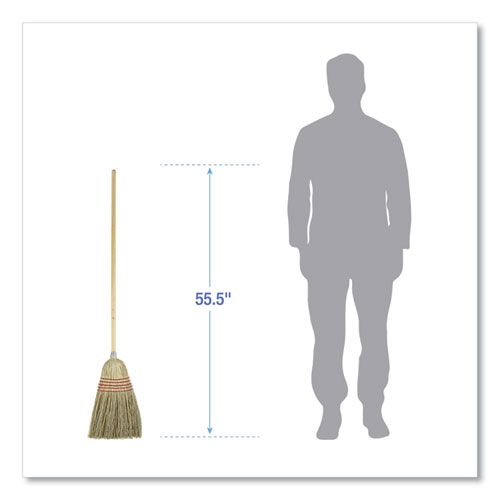 Parlor Broom, Yucca/Corn Fiber Bristles, 55.5