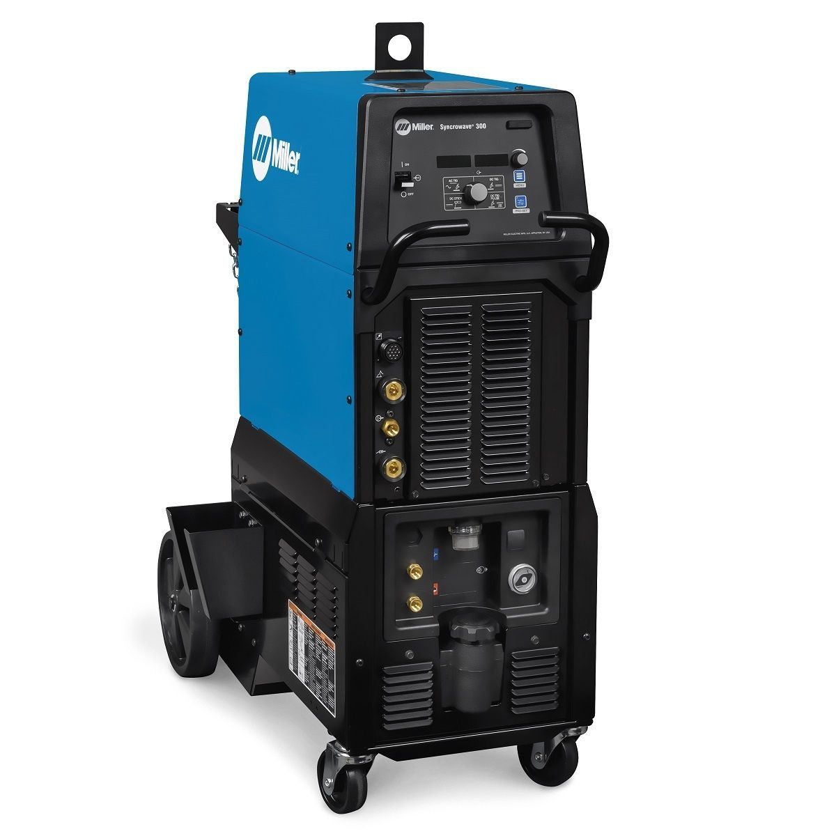 Miller® Syncrowave® 300 TIGRunner TIG Welder With 208 - 480 Input Voltage, 300 Amp Max Output, Coolmate™ 3S Coolant System, Cooler Power Supply, And Running Cart