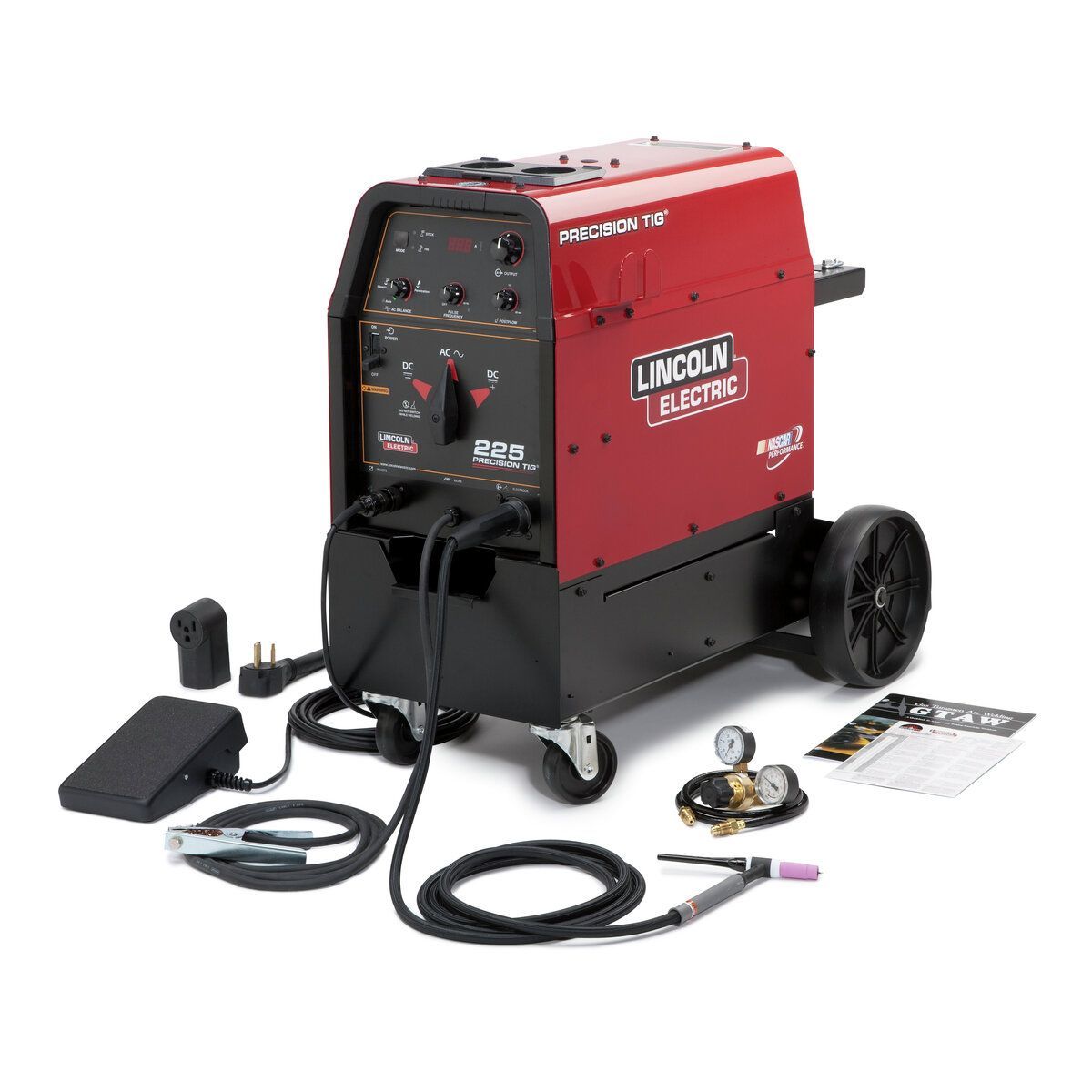 Lincoln Electric® Precision TIG® 225 TIG Welder With 208 - 230 Input Voltage, 230 Amp Max Output, AC Auto-Balance®/Micro-Start™ II Technology