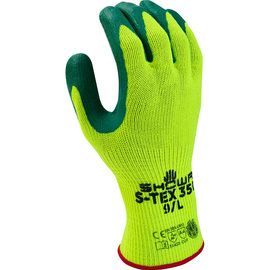SHOWA® Size 9 10 Gauge Polyester And Stainless Steel Cut Resistant Gloves With Nitrile Coated Palm Knit Wrist