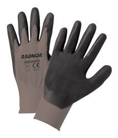 RADNOR™ X-Small 13 Gauge Nitrile Palm And Finger Coated Work Gloves With Nylon Liner And Knit Wrist