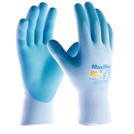 PIP Global Safety® Large ATG® MaxiFlex® Active Nitrile Palm And Finger Coated Work Gloves With Nylon Liner And Knit Wrist