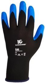 Ansell Size 8 KleenGuard™ G40 Blue Nitrile Palm Coated Work Gloves With Nylon And Spandex Liner And Knit Wrist