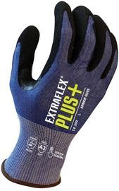 Armor Guys X-Small Extraflex® Plus 18 Gauge Blue And Gray Nitrile Palm Coated Work Gloves With Blue Extraflex® Plus Liner And Knit Wrist