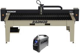 RADNOR™ 10' X 5' Cutting Table With RADNOR™ 45A Plasma Cutter And FlashCut® CNC Software