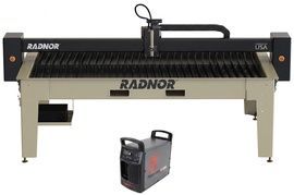 RADNOR™ 10' X 5' Cutting Table With Hypertherm® Powermax65 SYNC® Plasma Cutter And FlashCut® CNC Software