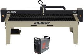 RADNOR™ 10' X 5' Cutting Table With Hypertherm® Powermax105 SYNC® Plasma Cutter And FlashCut® CNC Software RADNOR™ 10' X 5' Cutting Table With Hypertherm® Powermax105 SYNC® Plasma Cutter And FlashCut® CNC Software