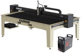 RADNOR™ 8' X 4' Cutting Table With Hypertherm® Powermax85 SYNC® Plasma Cutter And FlashCut® CNC Software