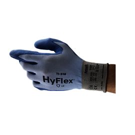 Ansell Size 10 HyFlex® 11-518 Polyurethane Palm Coated Work Gloves With Nylon, Spandex And Dyneema® Liner And Knit Wrist
