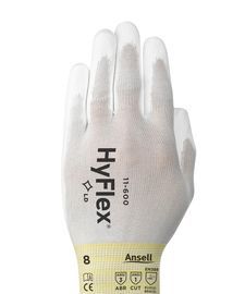 Ansell Size 6 HyFlex® 11-600 15 Gauge Polyurethane Palm Coated Work Gloves With Nylon Liner And Knit Wrist