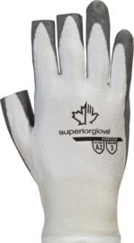 Superior Glove® Size 5 TenActiv™ SSXPU3OF Solvent Based Polyurethane Palm Coated Work Gloves With Dyneema® Liner, Knit Wrist And Open Thumb