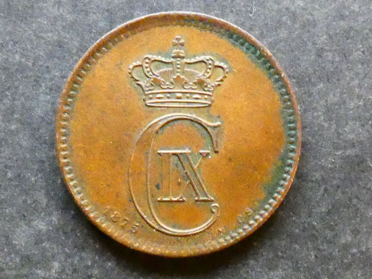 Denmark, 5 Øre, 1875