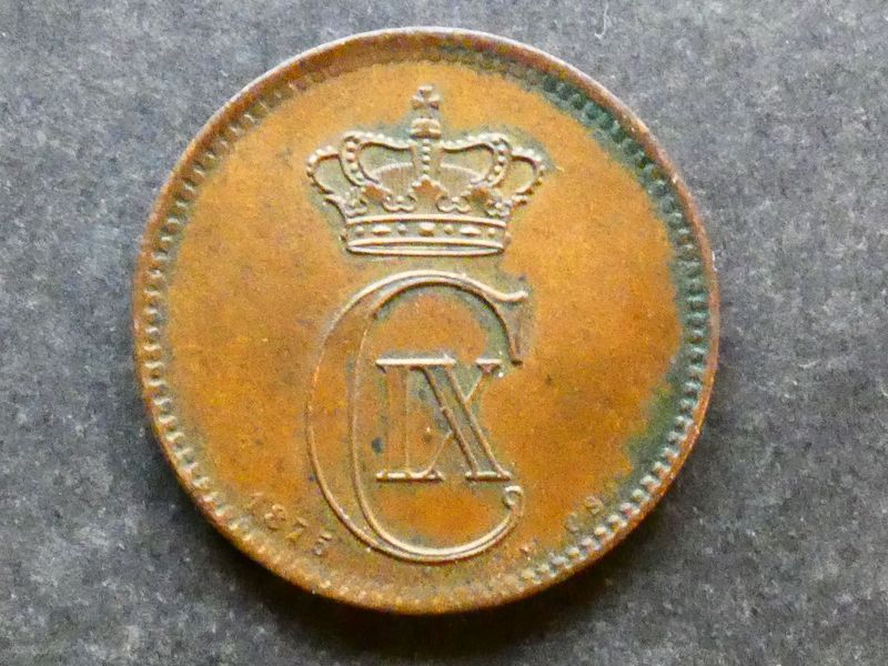 Denmark, 5 Øre, 1875