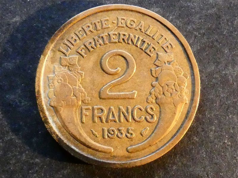 France, 2 Francs, 1935