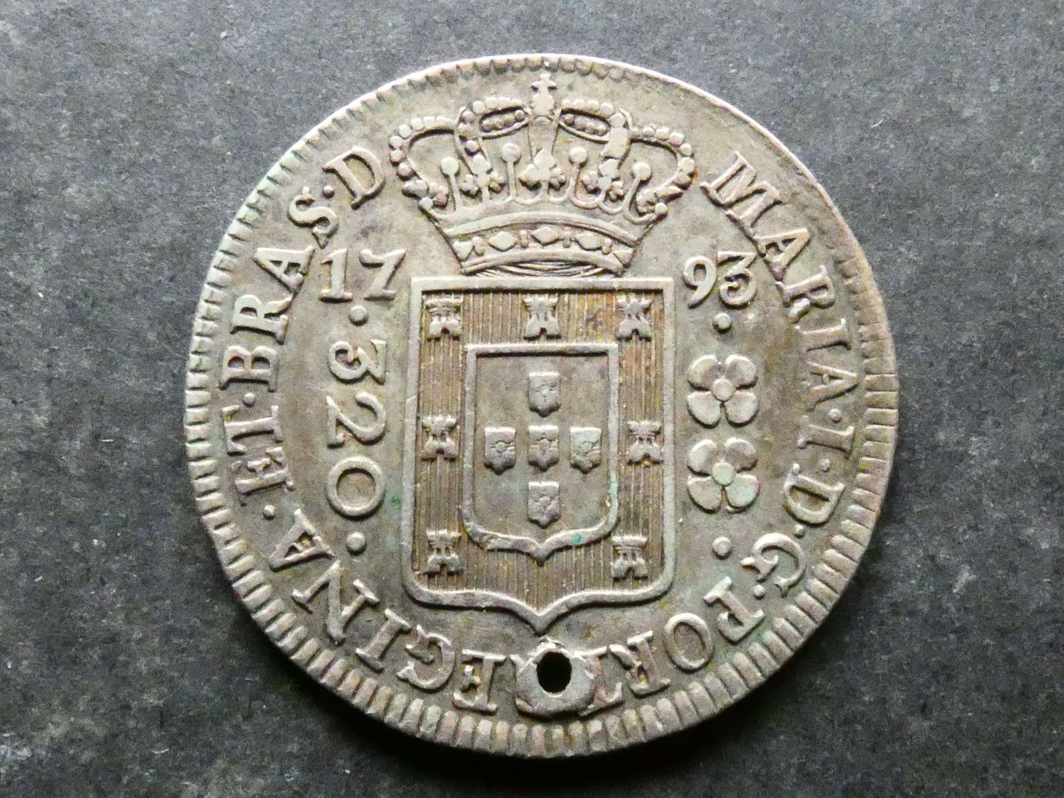 Brazil, 320 Reis, 1793.