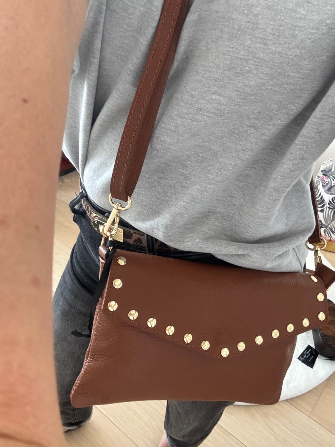 Handtas met studs