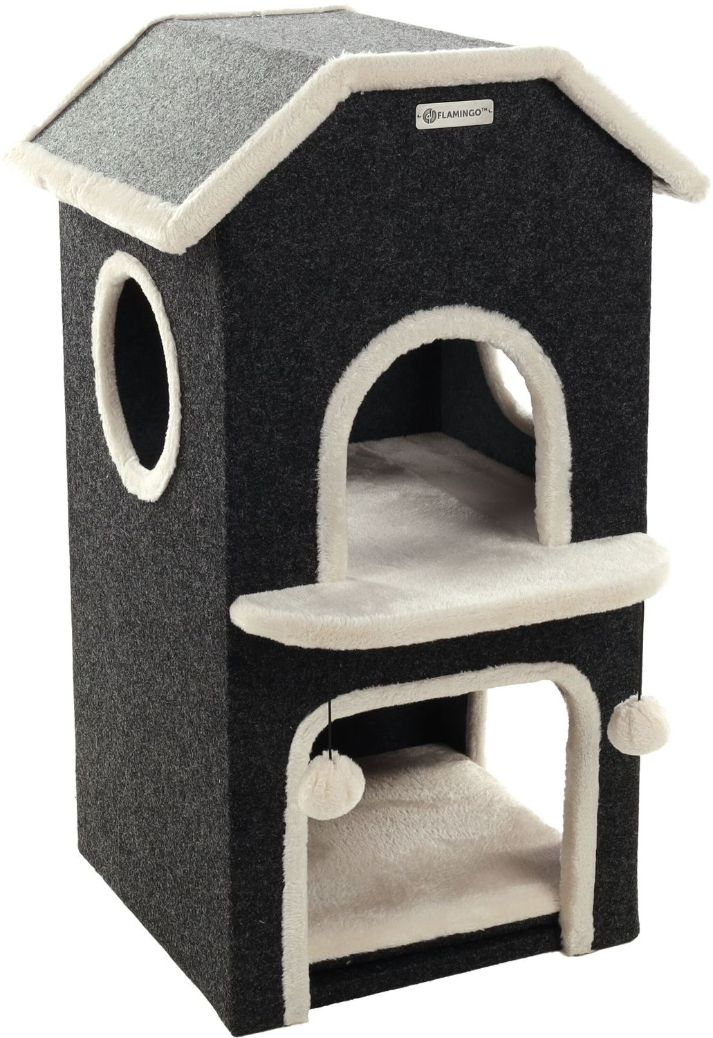 Flamingo Nordic Villa Krabmeubel voor Katten 48 x 43 x 80 cm