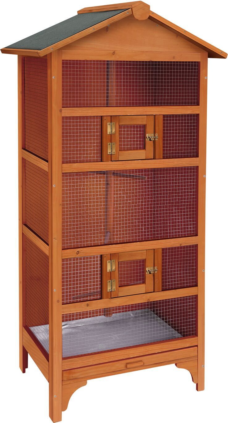 Houten Volière Nevada Bruin 78 x 57 x 157,5 cm
