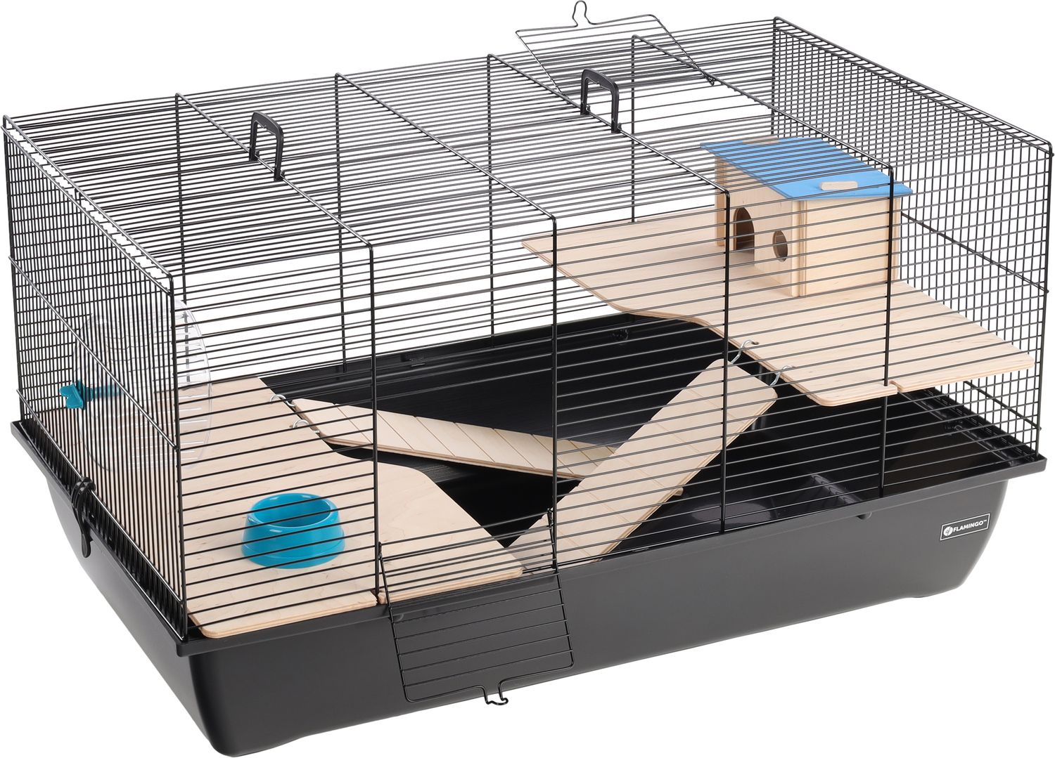 Hamsterkooi Chipper Zwart 77,5 x 47 x 42 cm