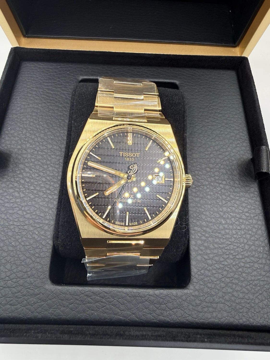 Tissot PRX Autographed Tissot Special Edition Damian Lillard Powermatic 80 Gold Watch