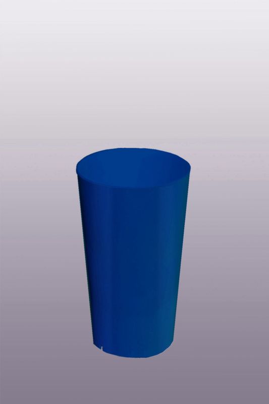 RESTPOSTEN Mehrwegbecher PP - voll eingefärbt Royalblau 200ml