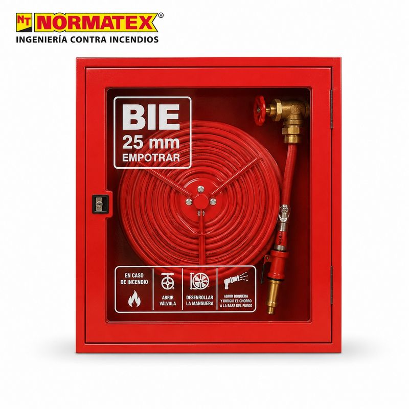 BIE de 25 mm para empotrar