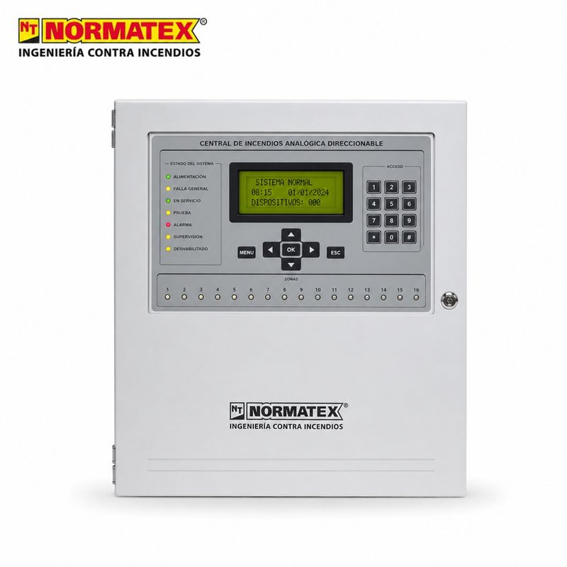 Central de incendios analógica direccionable