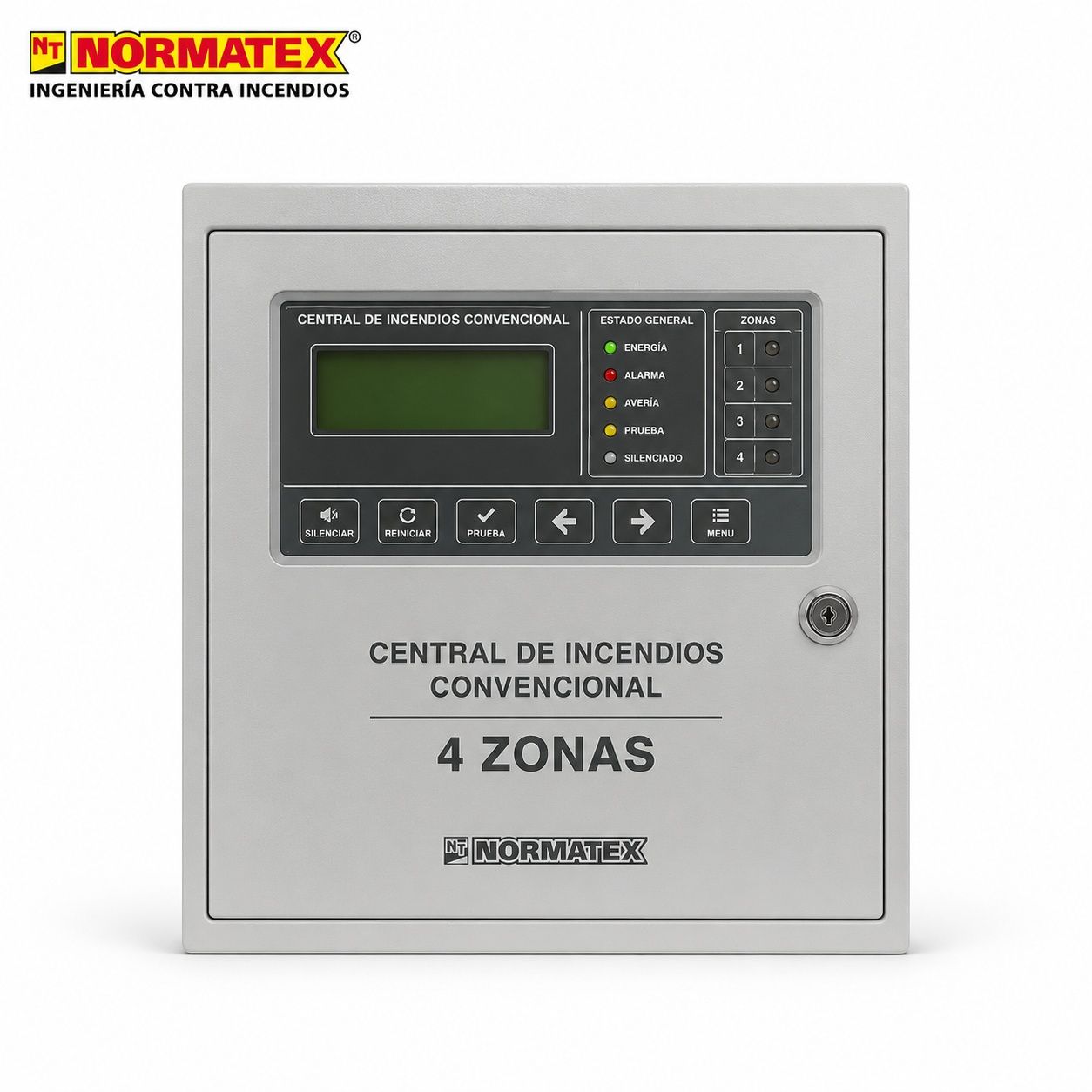 Central de incendios convencional de 4 zonas