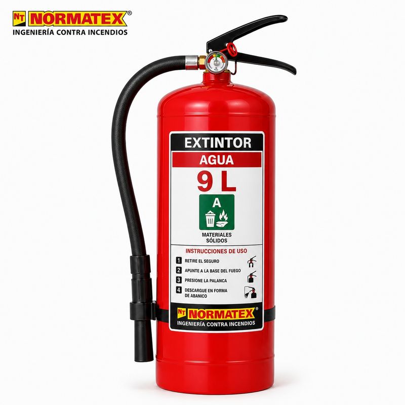 Extintor de agua de 9 L