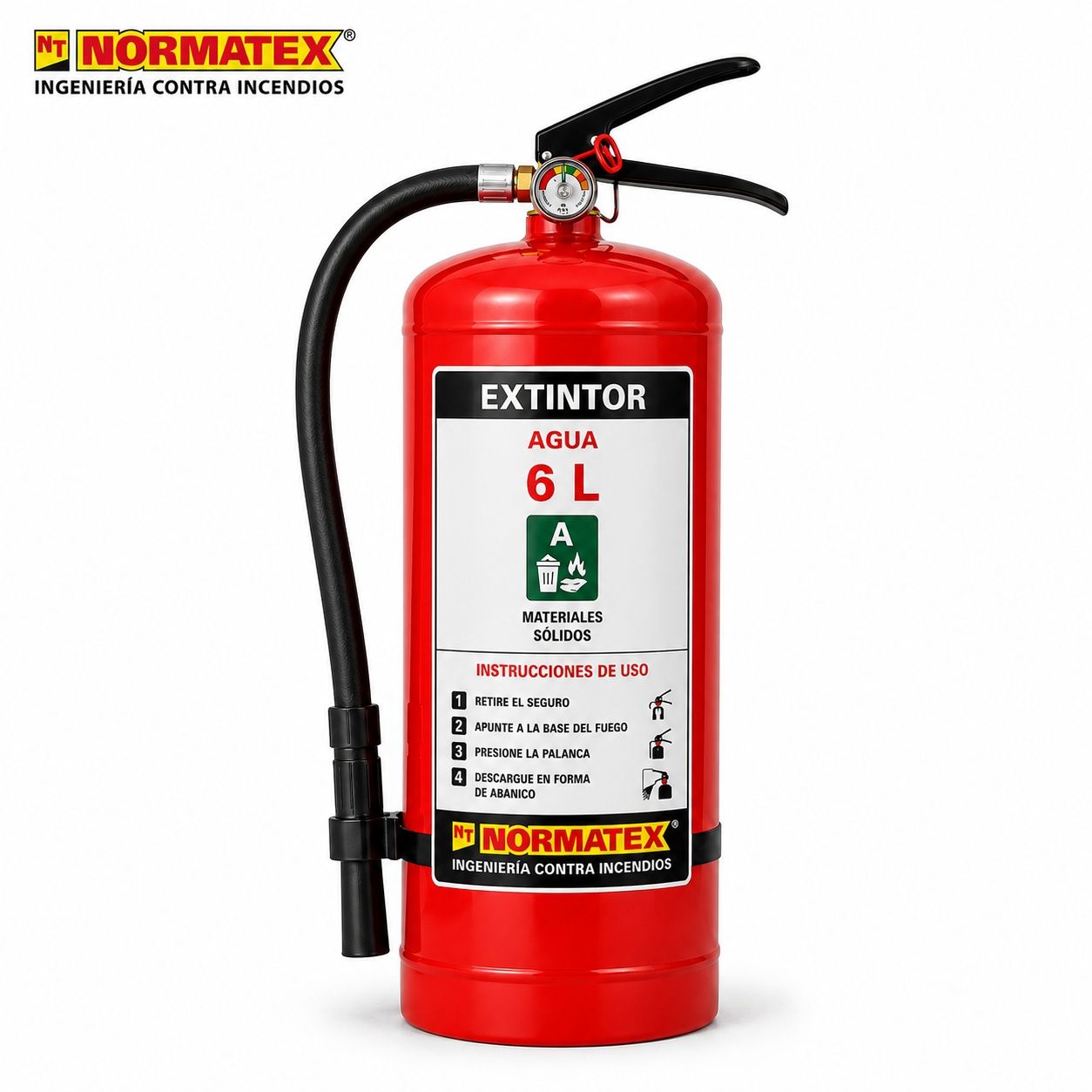 Extintor de agua de 6 L