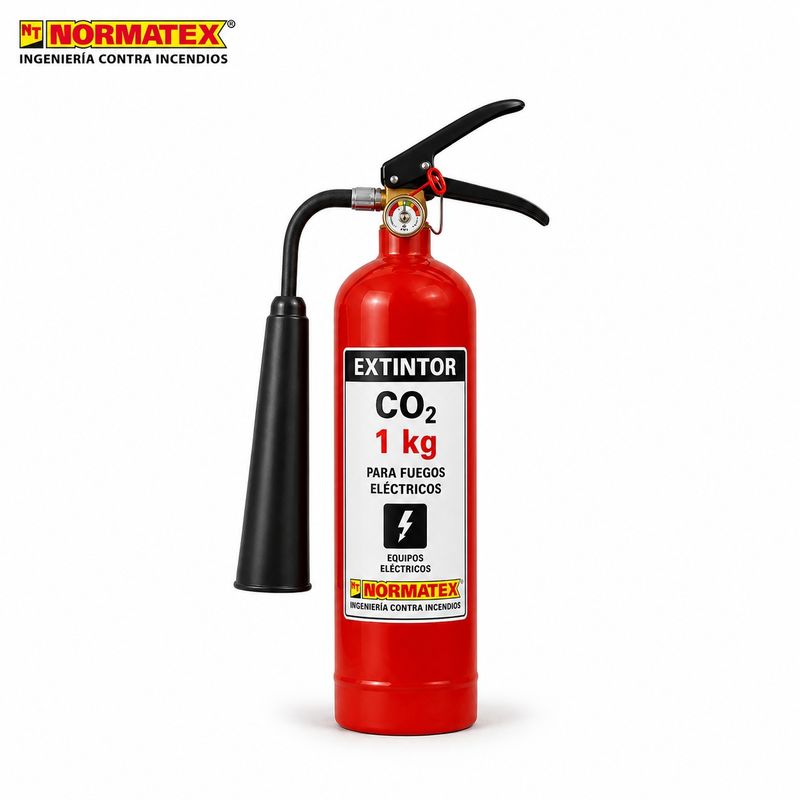 Extintor de CO₂ de 1 kg