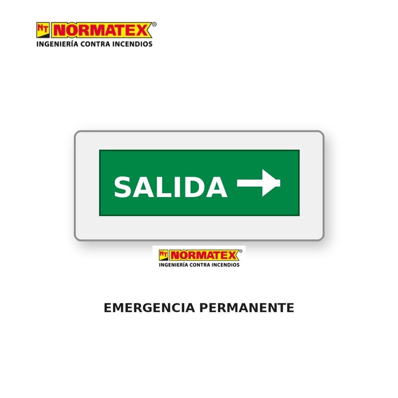 Luminaria de emergencia permanente
