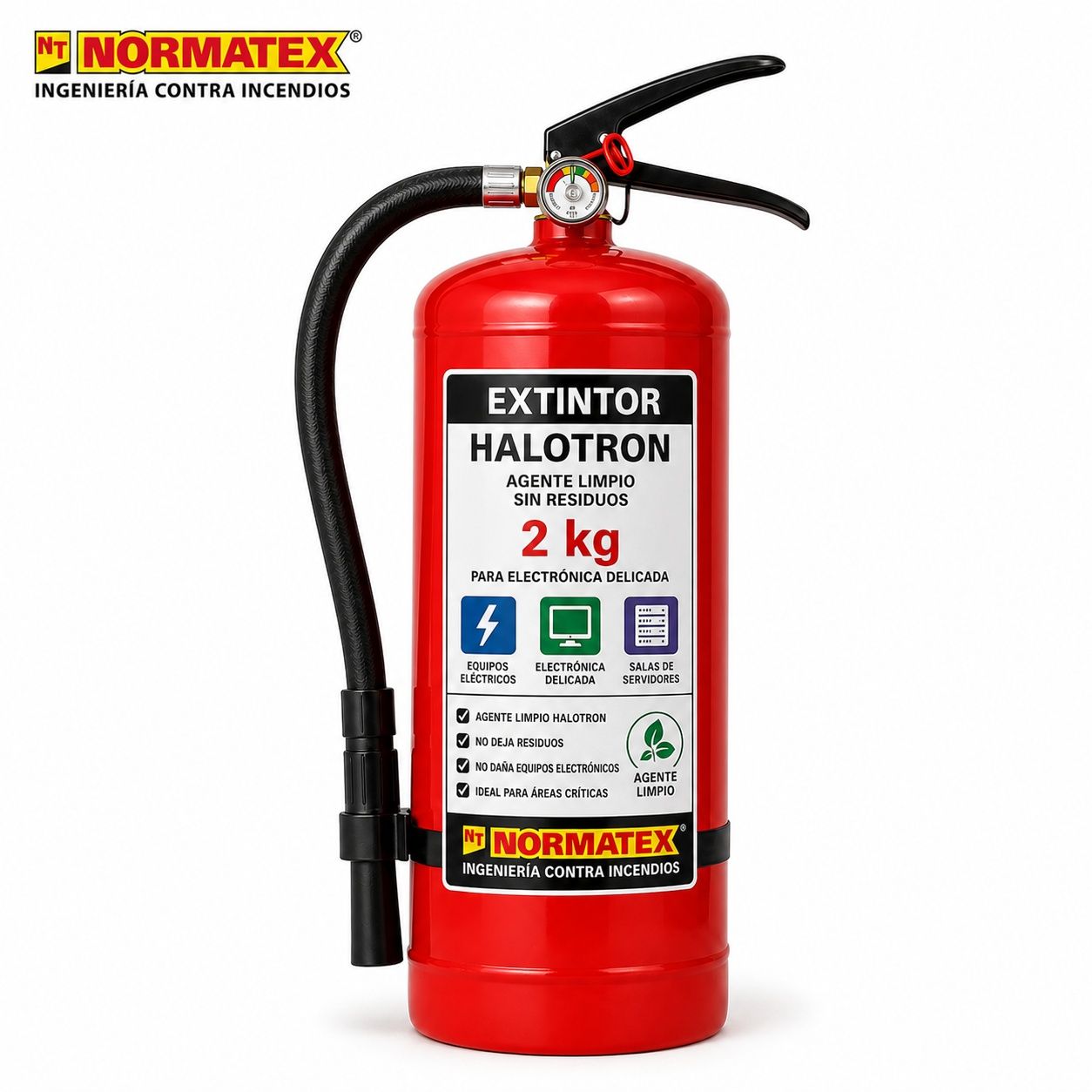 Extintor de halotron de 2 kg