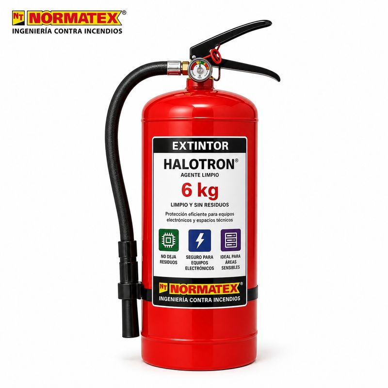 Extintor de halotron de 6 kg