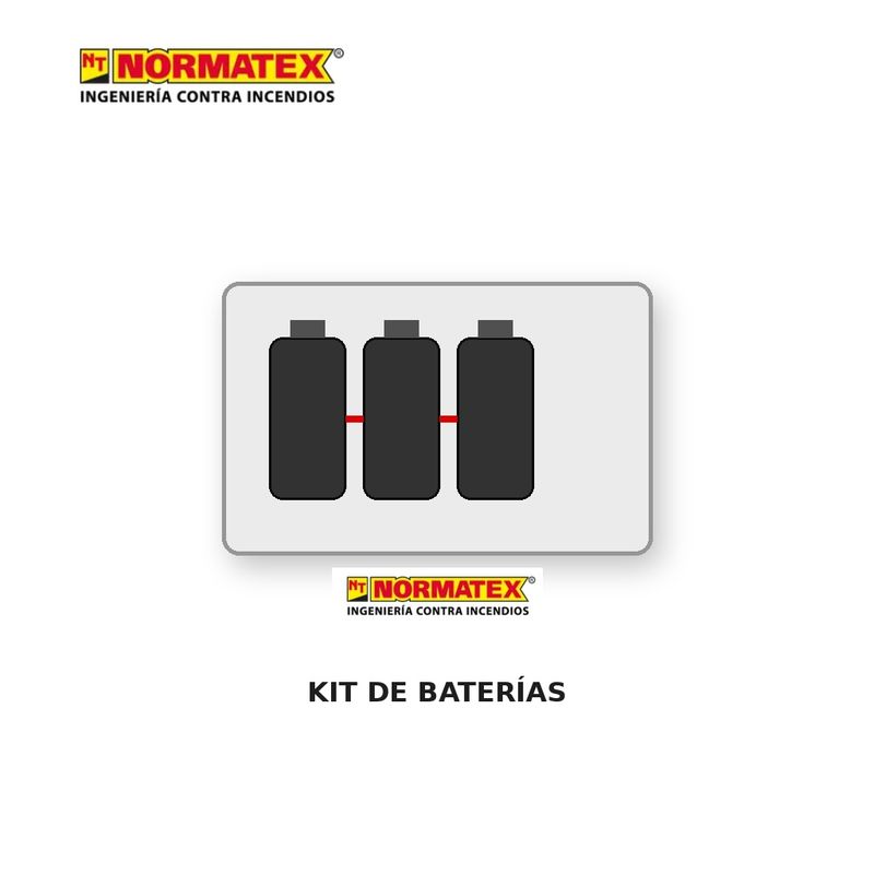 Kit de baterías de repuesto para luminaria de emergencia