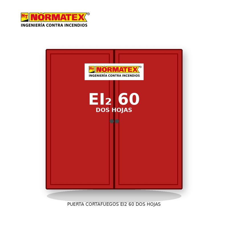Puerta cortafuegos EI₂ 60 de dos hojas