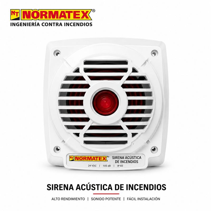 Sirena acústica de incendios