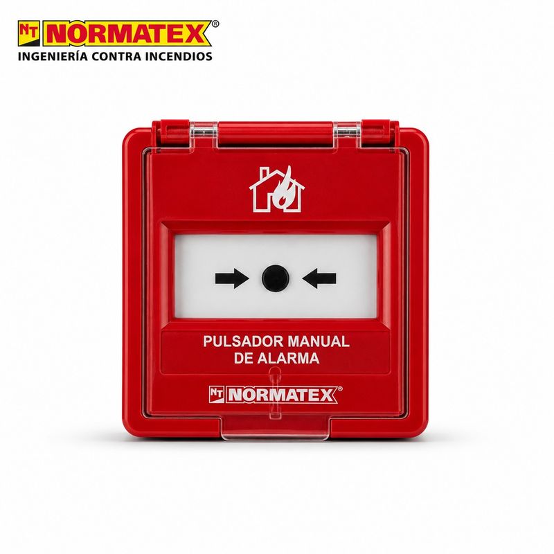 Pulsador manual de alarma de incendios