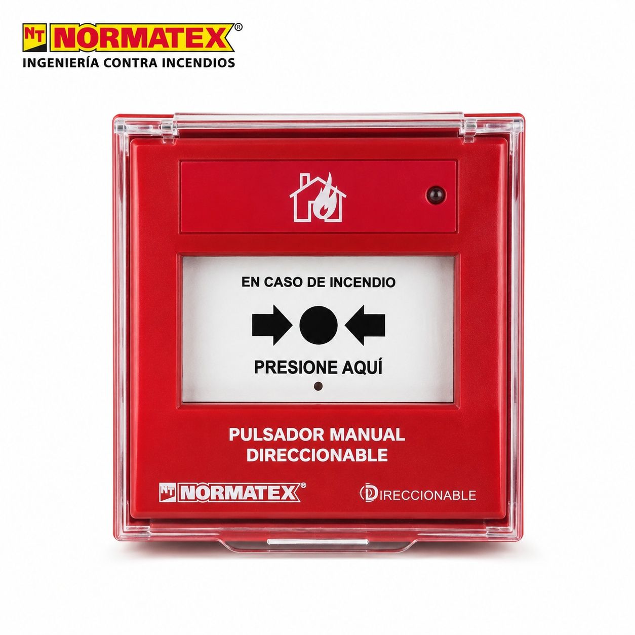 Pulsador manual de alarma direccionable