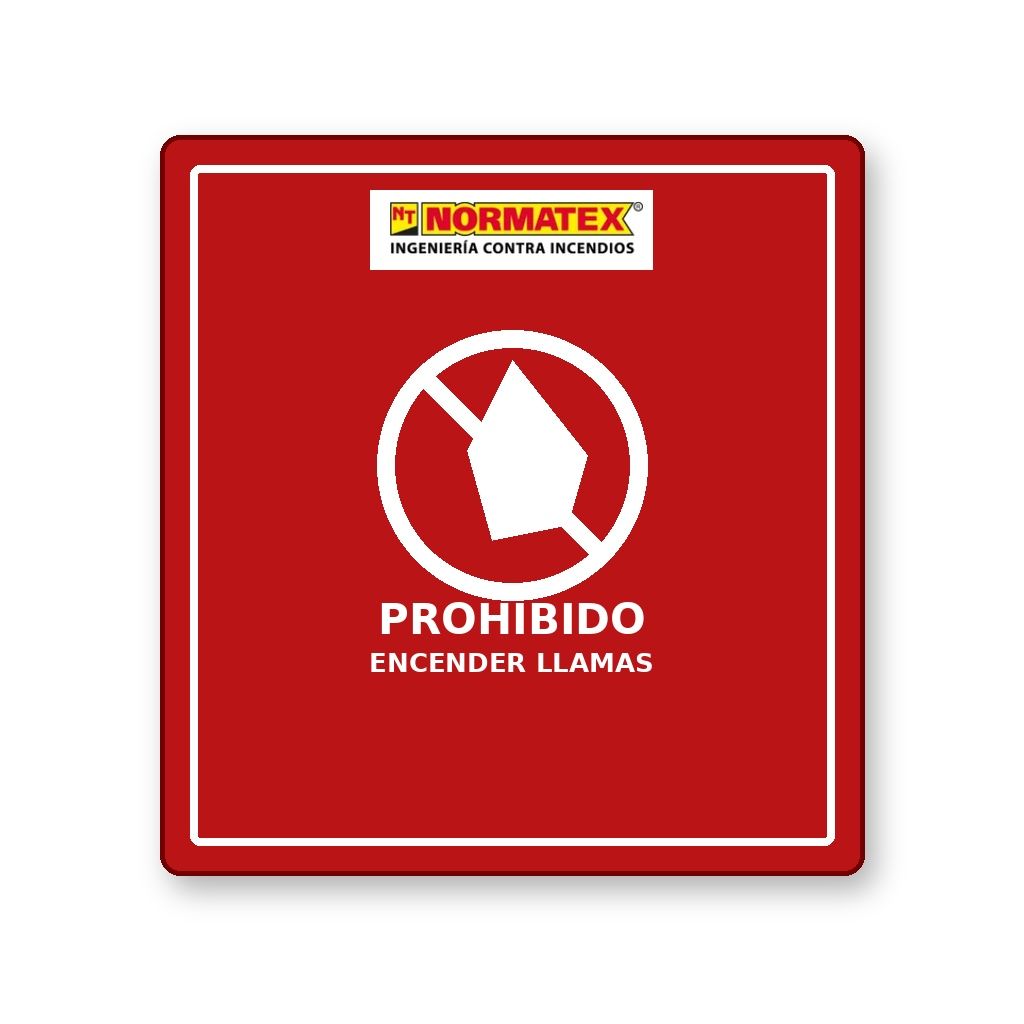 Señal de prohibido encender llamas