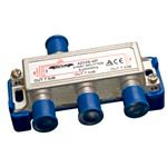 3-fach,F-Verteiler SAT 5-2400 MHz, DC-Durchgang