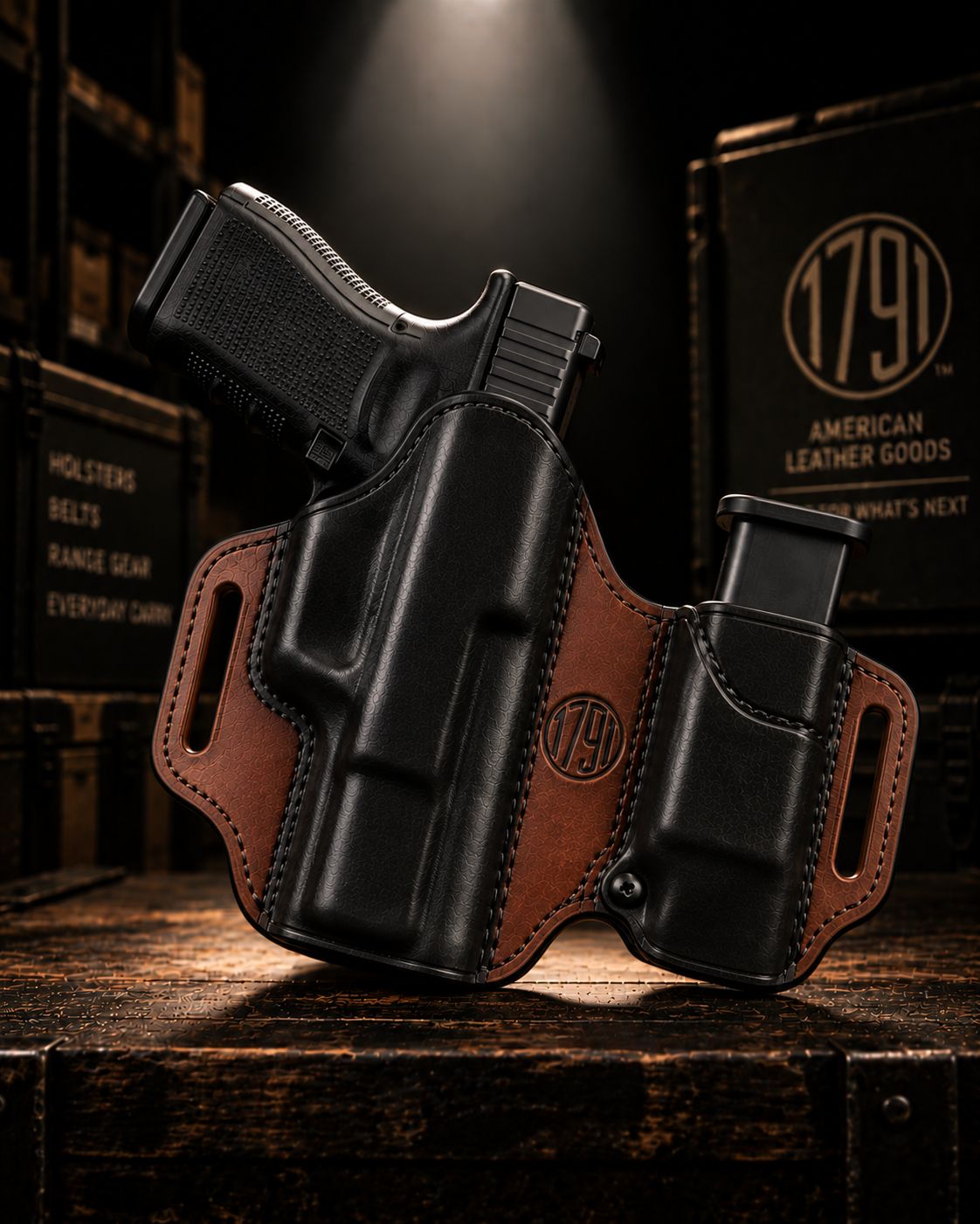 1791 BH1 BELT HOLTR W/ MAG HLD