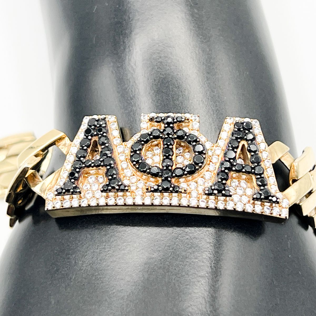 Alpha Black Stone AΦA Bracelet
