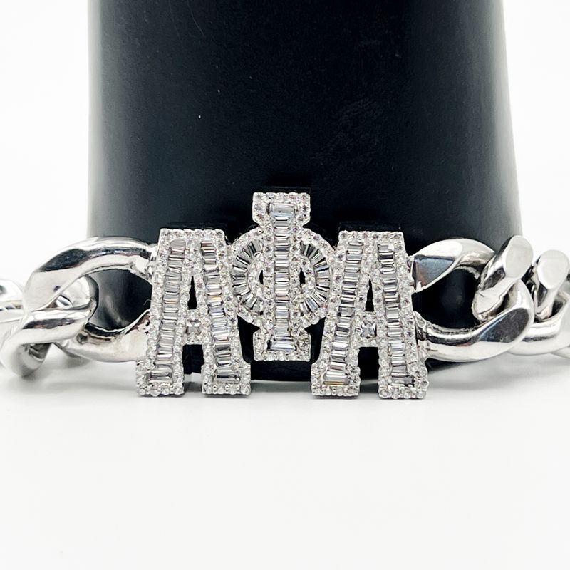 Alpha Baguette AΦA Bracelet